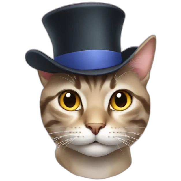 Cat in hat emoji