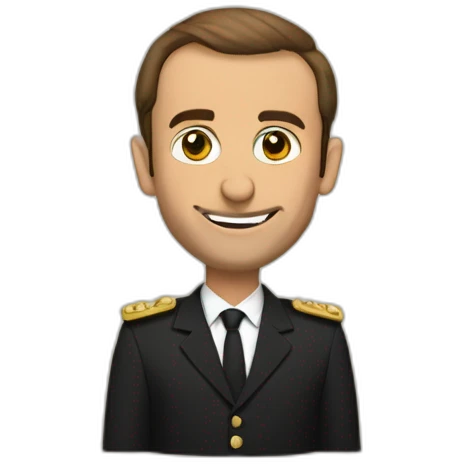 Macron sur arabe emoji
