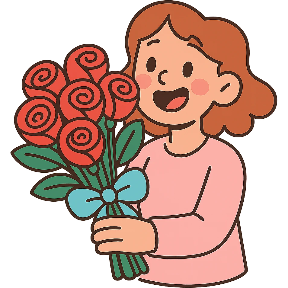 bouquet of roses emoji