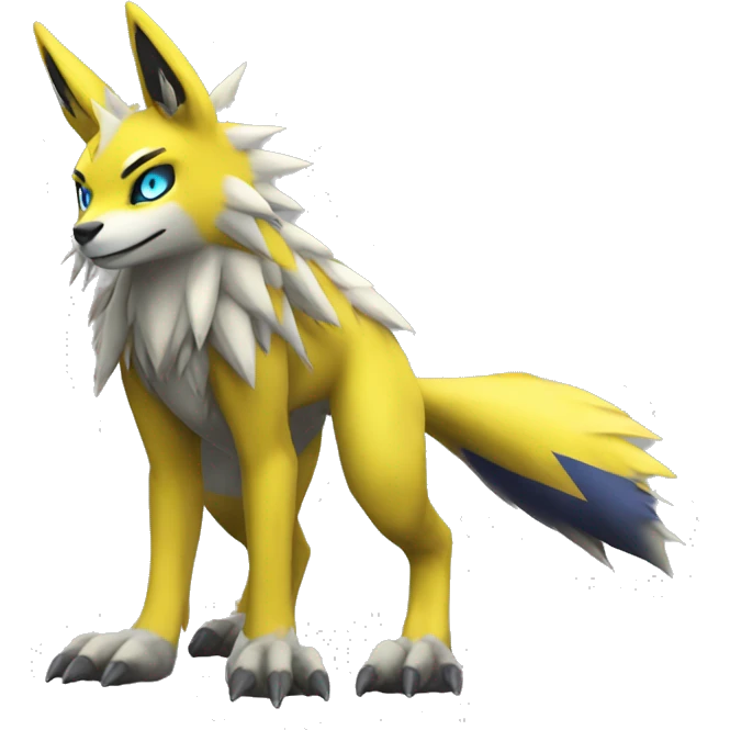 Renamon-Zeraora full body emoji