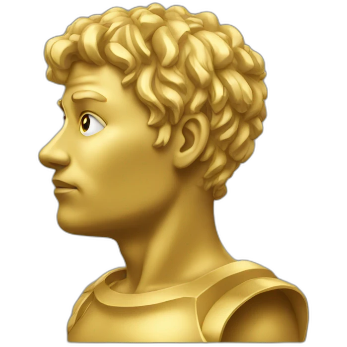 Golden thinker emoji