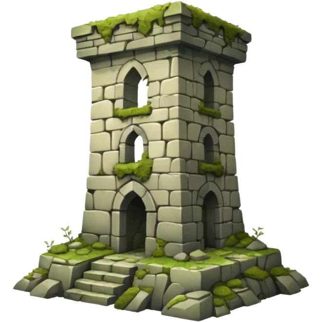 Ruined tower emoji