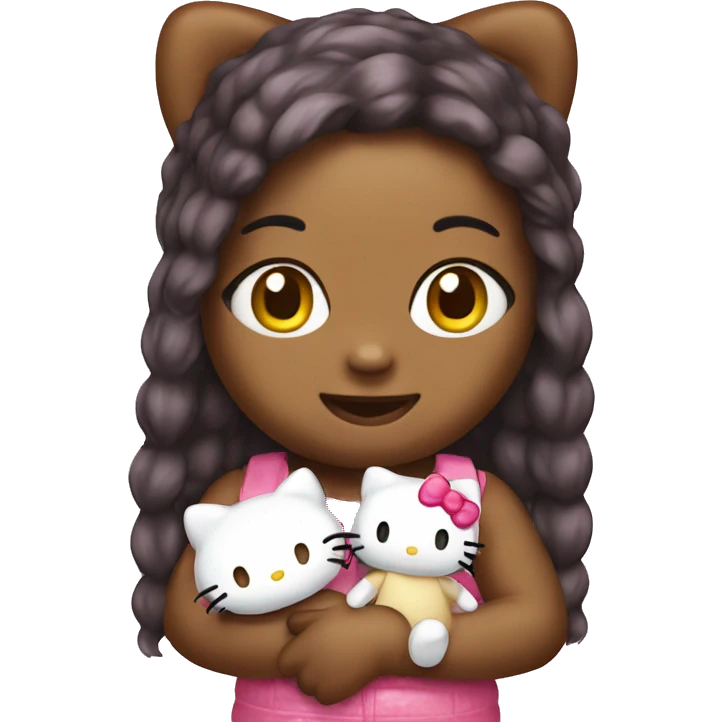 hello kitty wit teddy bear emoji