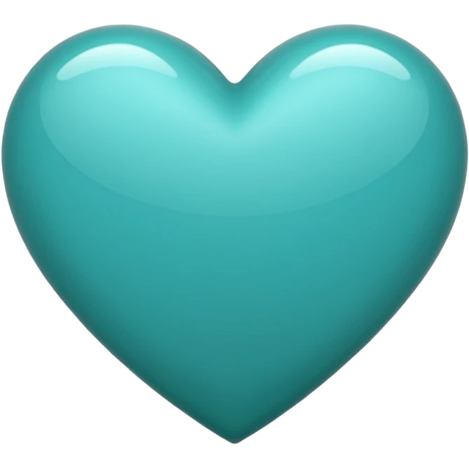 Teal heart emoji