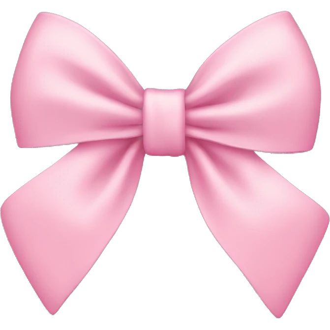 Light pink bow emoji