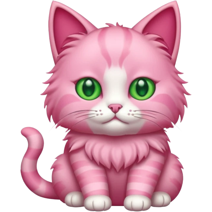 Pink cat emoji