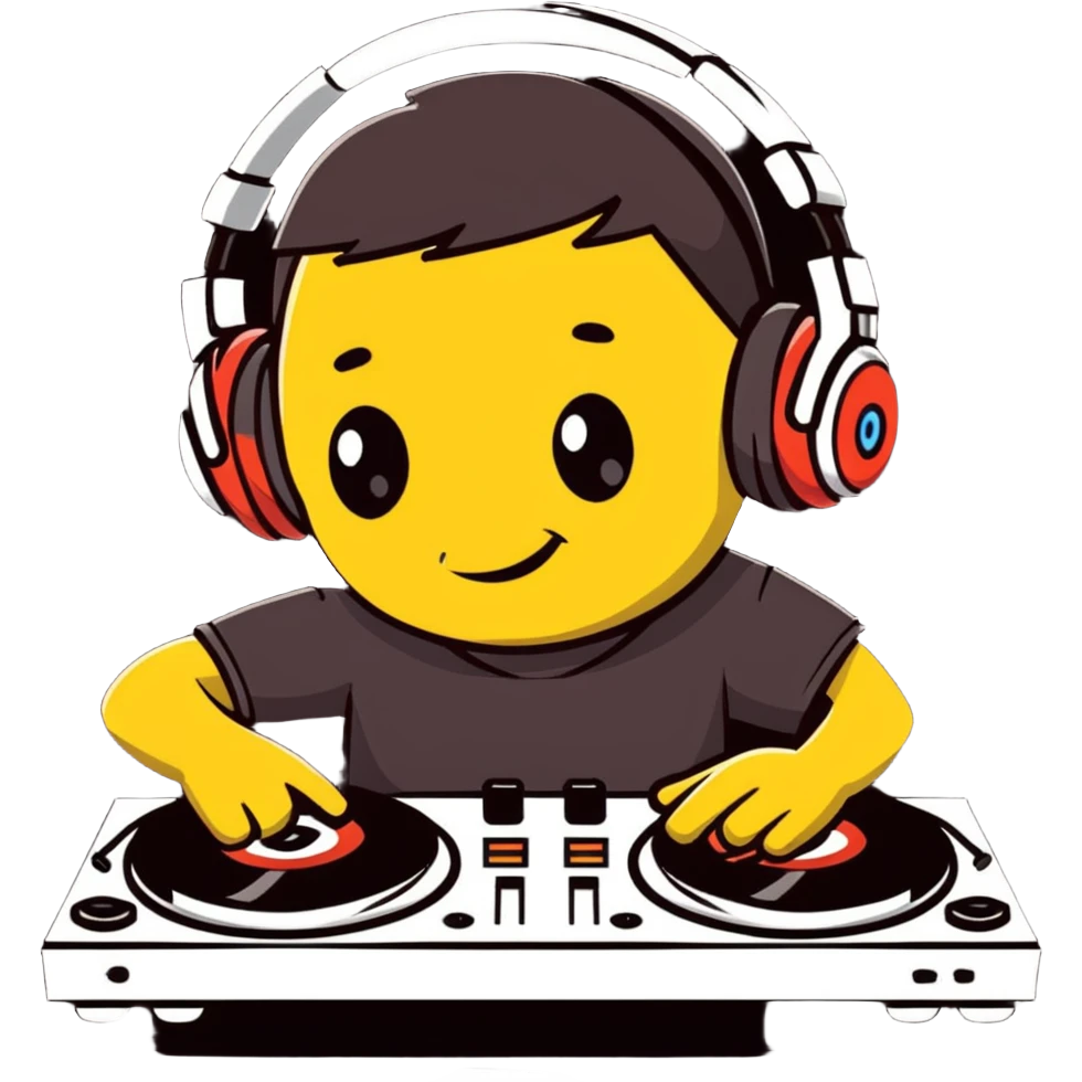 DJ mixing music emoji
