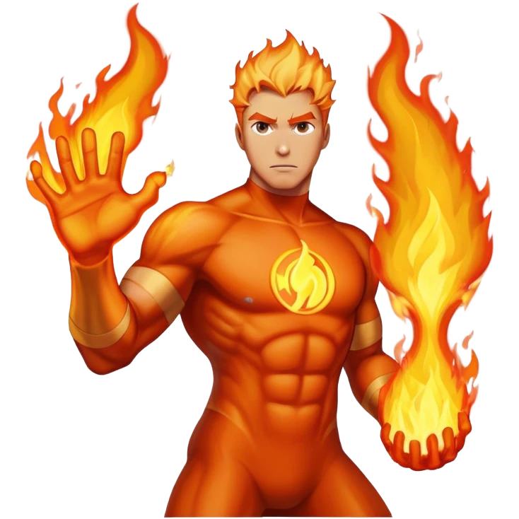Marvel human torch  emoji