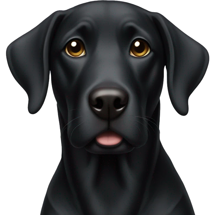 Black lab  emoji