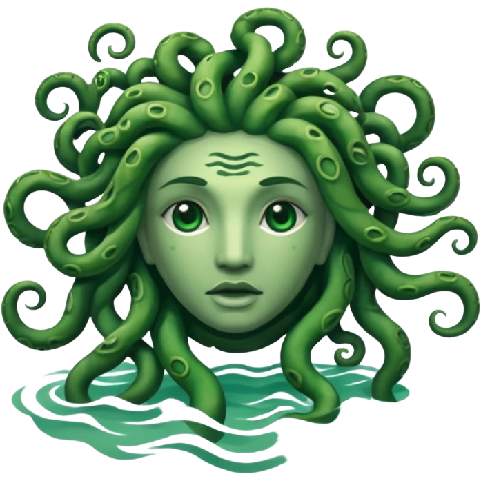 Logo in sea Medusa emoji
