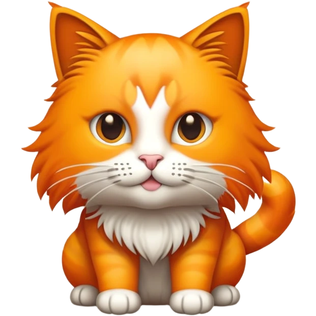 Gatto arancione che balla  emoji