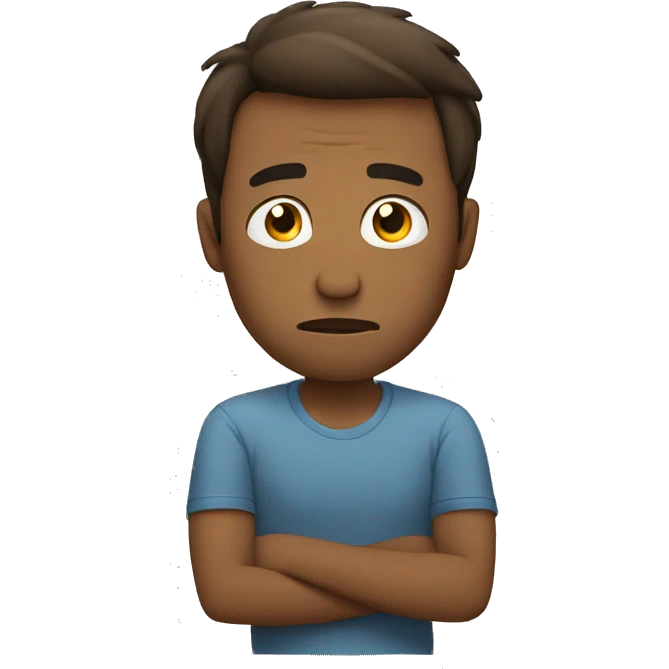 Man feeling bored emoji