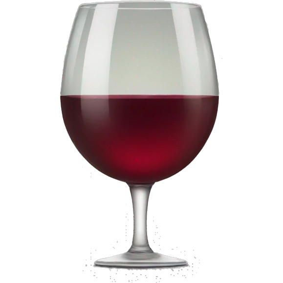 Glass of red vine emoji