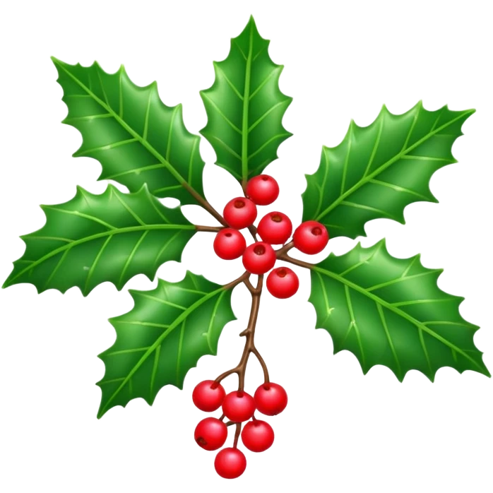 holly plant emoji