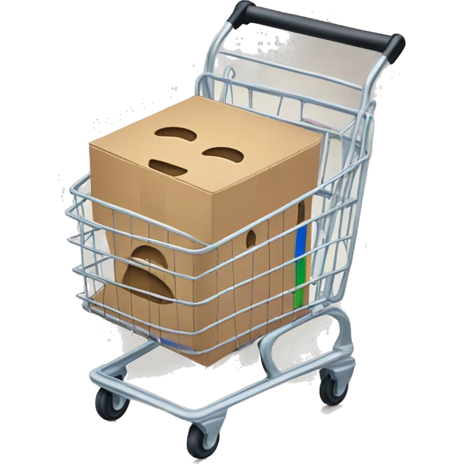 EBay box in trolly emoji