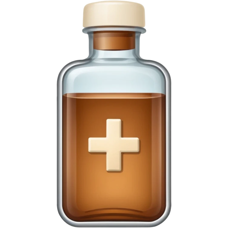 medicine bottle in case in nutral colors emoji
