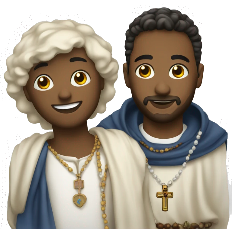 Marc and Rosary emoji