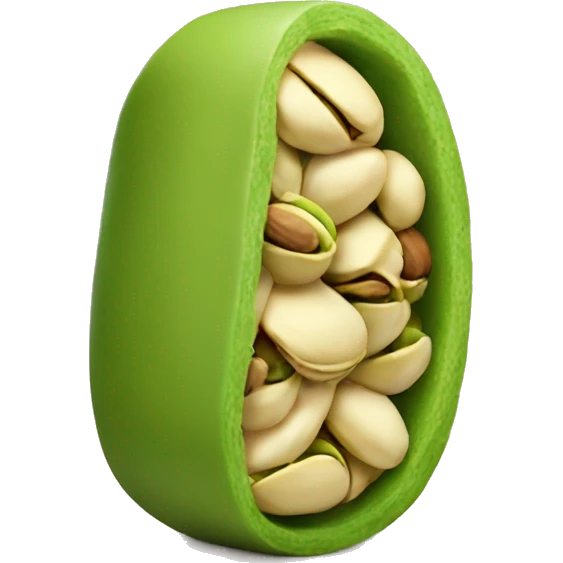 green pistachio crunches cover the roll emoji