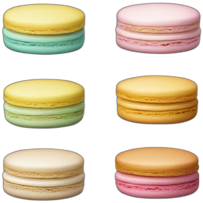 Gâteau macaron emoji