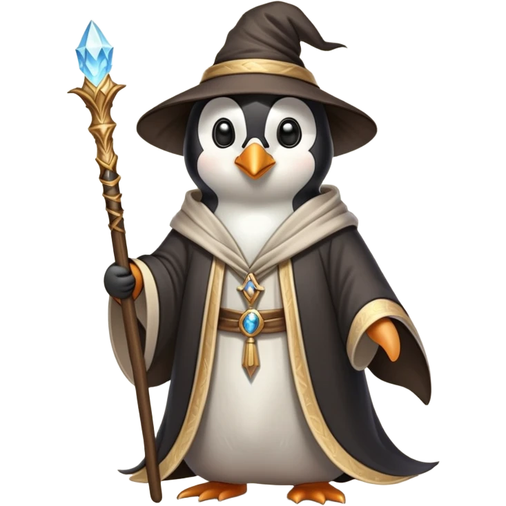 Penguin Wizard emoji