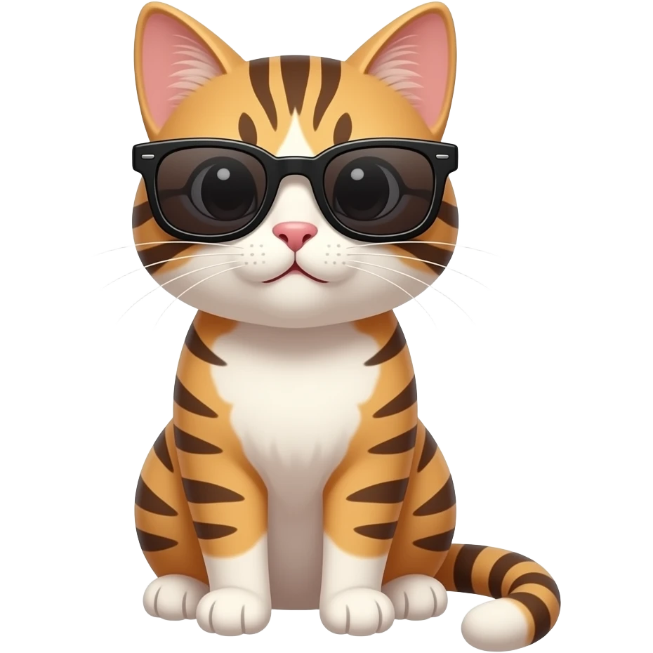 Cat wearing sunglasses emoji
