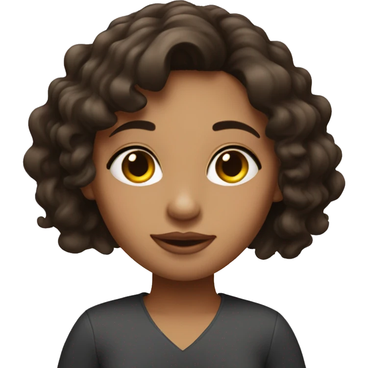 brunette girl esoteric emoji
