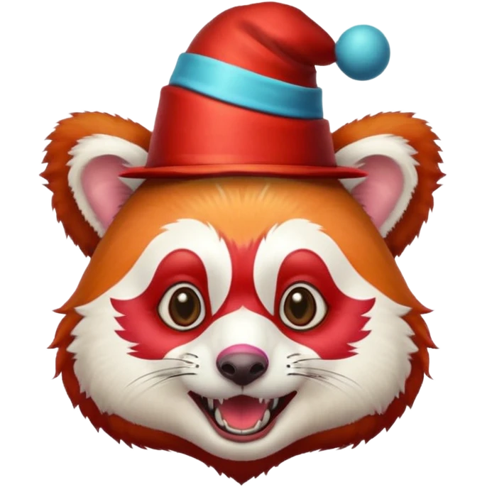 red panda with circus emoji