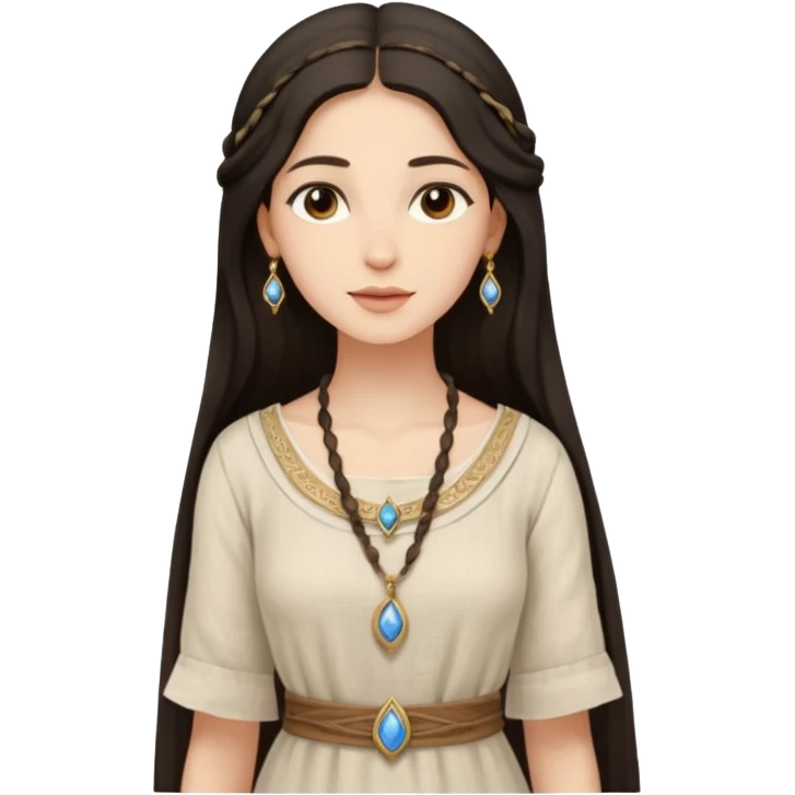 jewish women young ancient Judea, long hair emoji