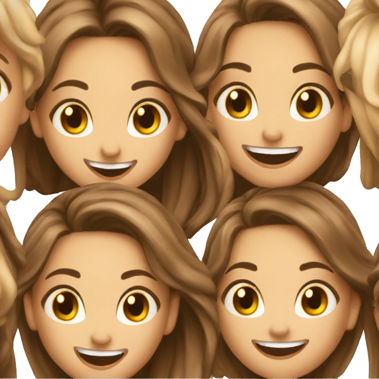 Excited best friends girls emoji