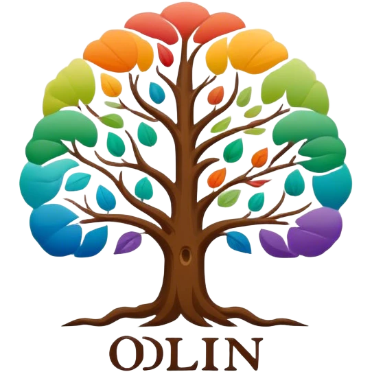 created a highly detailed but manly looking family genealogy logo with multiple colors and make sure to include the name Odlin emoji