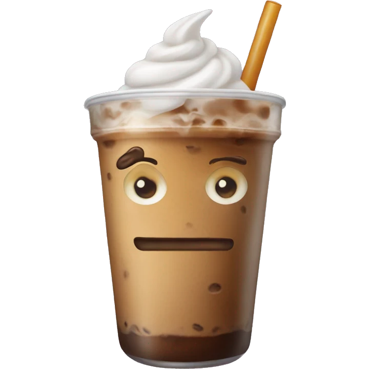 Iced coffee emoji
