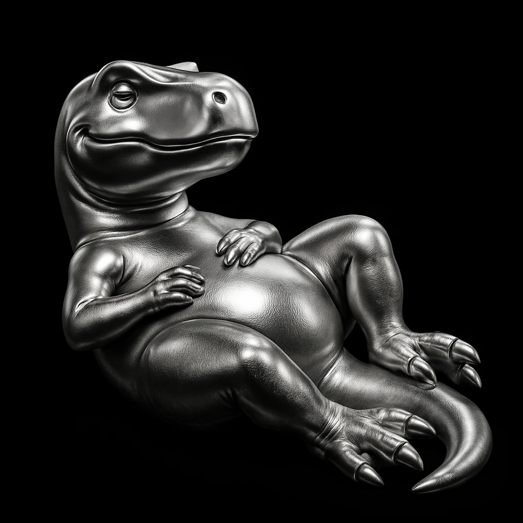 T-Rex chillin emoji