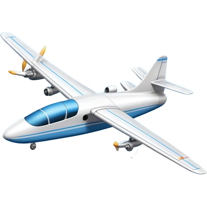 An icon featuring a remote-controlled model airplane soaring through the sky and clouds, with a detailed transmitter in the foreground. The sky is clear with motion lines showing flight. Transparent background emphasizes the precision, creativity, and joy of aeromodelling as a sport. emoji
