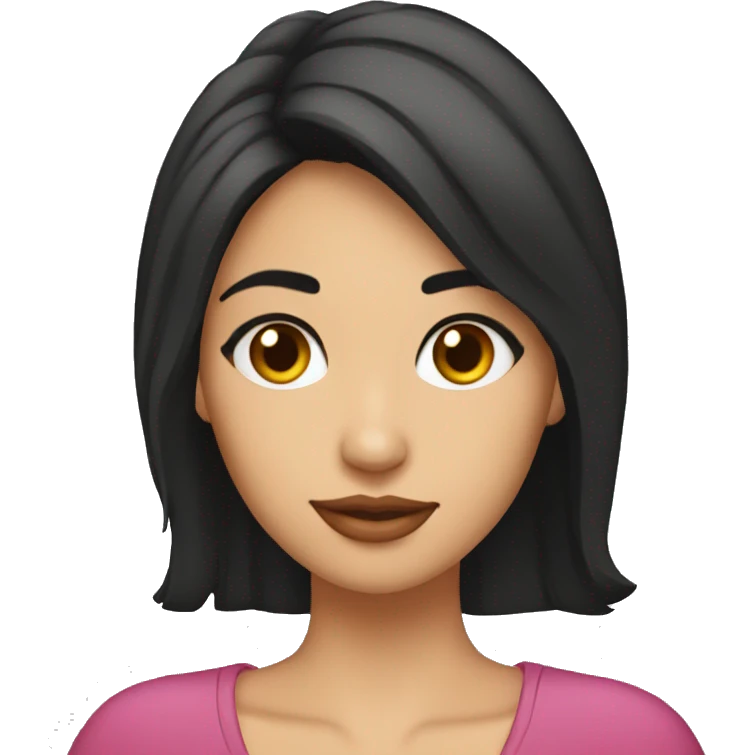 Enamorado chica morena emoji
