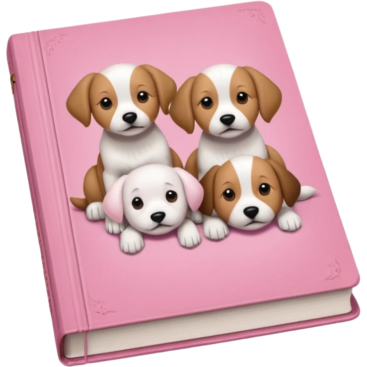 generate an ios genmoji of a pink book "IT ENDS WITH US"  emoji