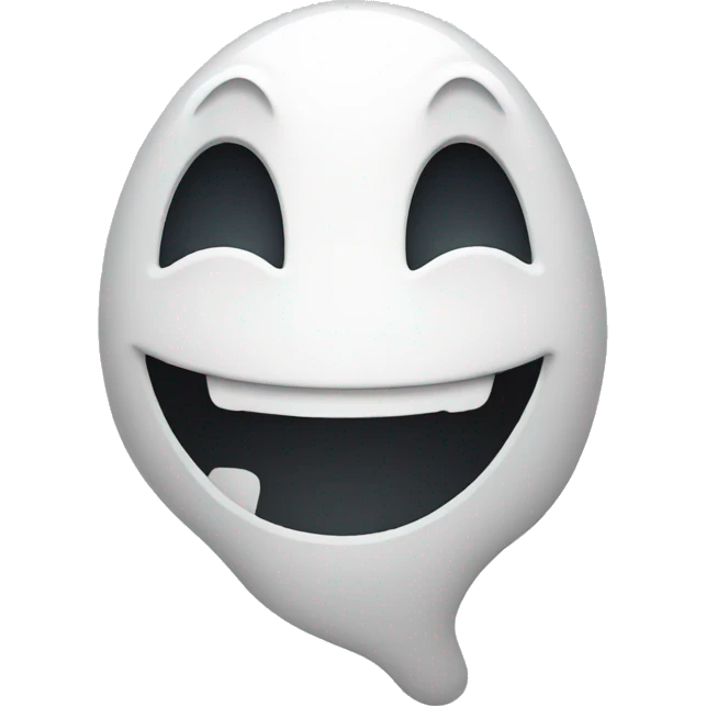 Ghost smiling  emoji
