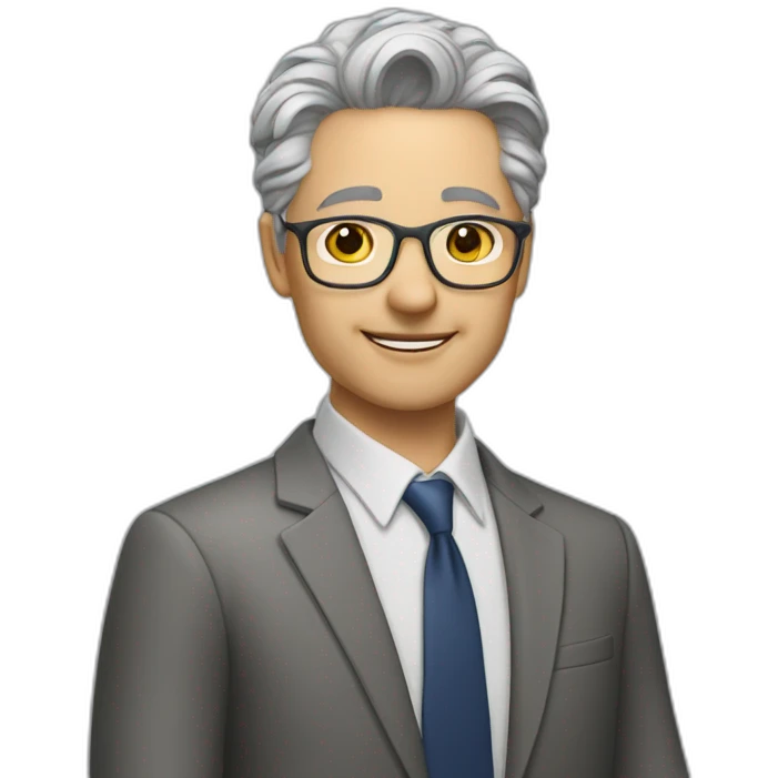 School reunion oriental grey hair teacher emoji