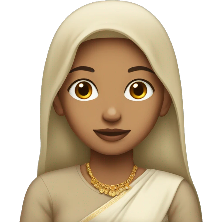 A light skinned Desi girl  emoji