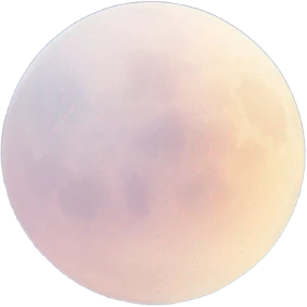 Pastel moon and clouds emoji