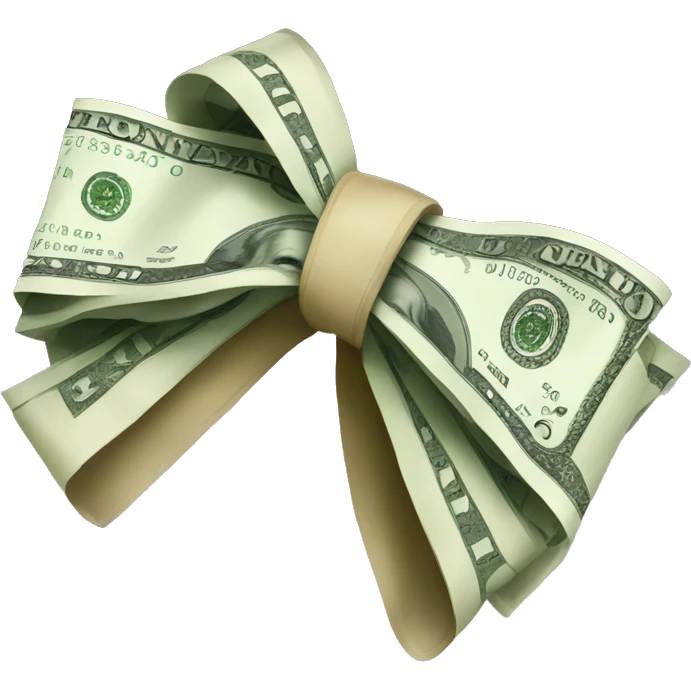 Money bow emoji