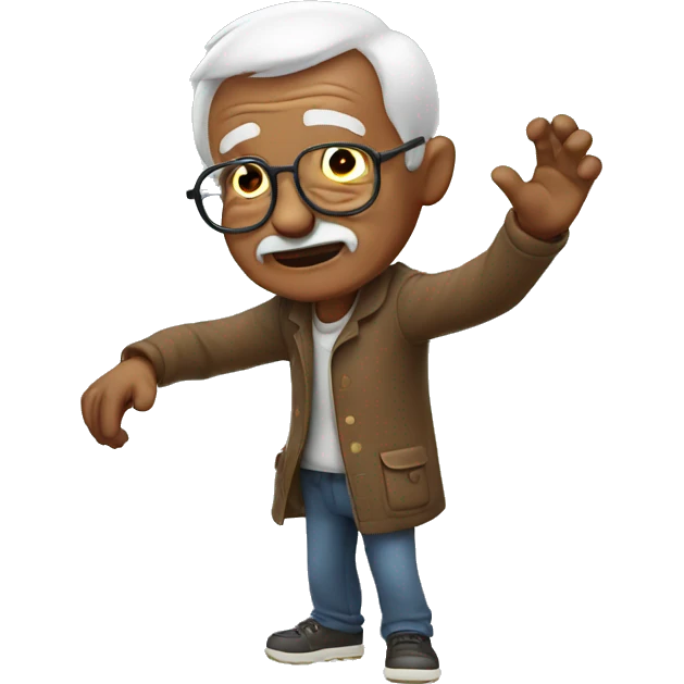 Grandpa dab emoji