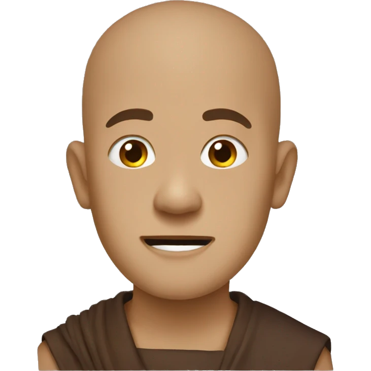 Mocing monk emoji