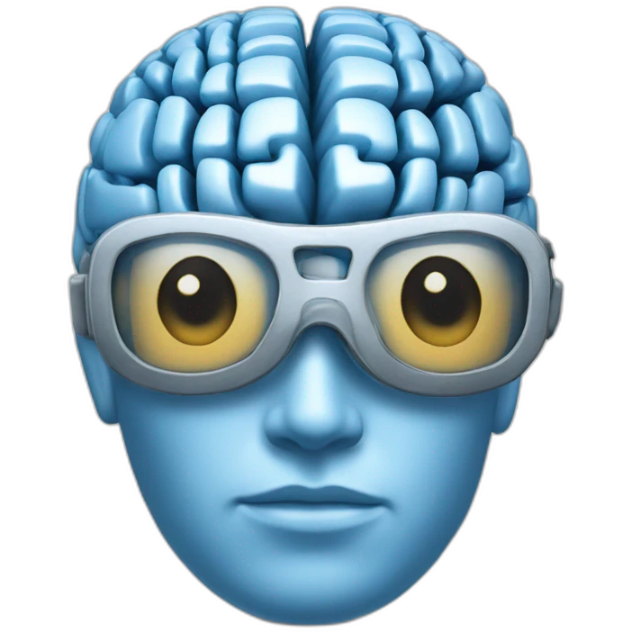 KLM blue technology brain emoji