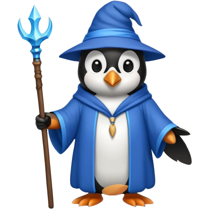 Penguin Wizard emoji
