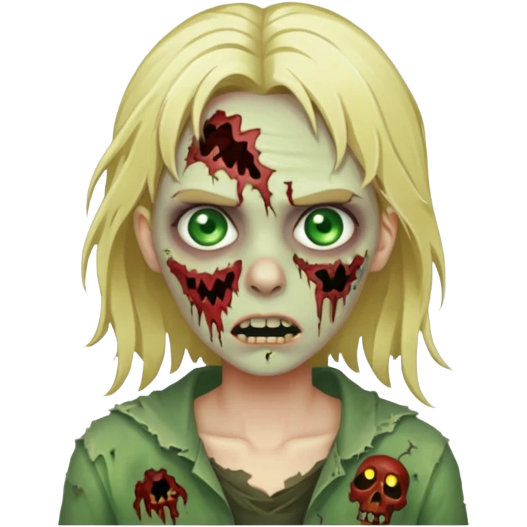 blonde zombie emoji