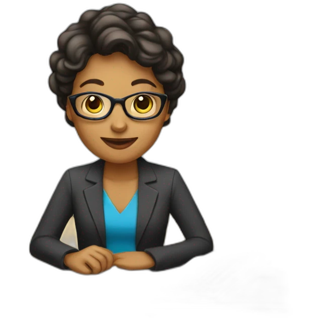 Profesora con computador emoji
