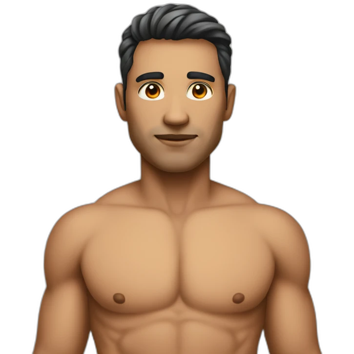 a software engineer wearing no shirt emoji