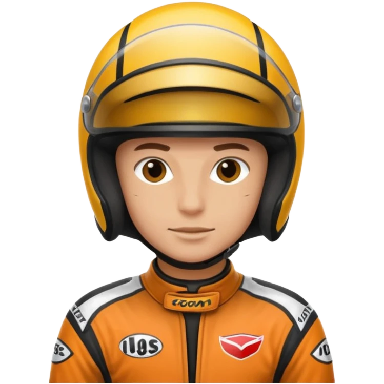 motorcycle racer with full face helmet emoji