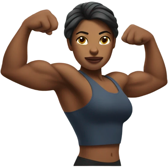 Braços fortes músculo mulher  emoji