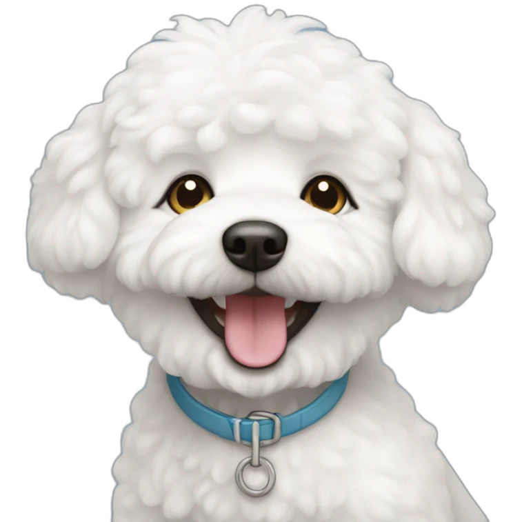 happy bichon emoji